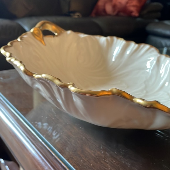 Stunning and RARE 1980’s Large Lenox Leaf Serving Dish, excellent condition - Picture 5 of 7